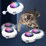 WhirlPlay UFO Teaser – Smart USB-Powered Feather Toy for Endless Cat Fun