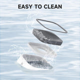 Travel Bowl, No Spill, No Drip Slow Water Feeder/Dispenser for Dogs, Cats, 35Oz/1L (Grey)