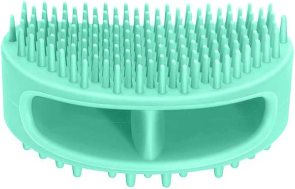 Dog Brush & Cat Brush, Soft Silicone Dog & Cat Grooming Brush, Pet Bath & Massage Brush for Cats and Dogs with Short or Long Hair, Cat Slicker Shedding Hair Brush Teal