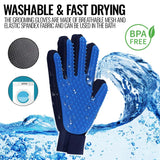 Pet Grooming Gloves Dog Brush Mitt Deshedding Hair Removal Massage Horse Pair