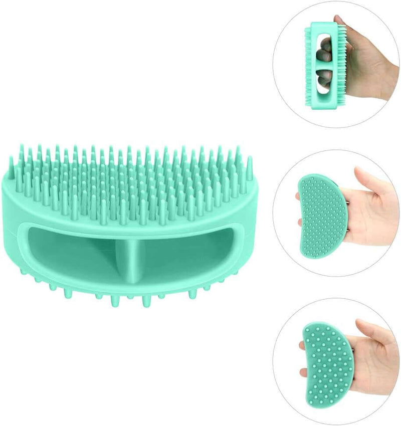 Dog Brush & Cat Brush, Soft Silicone Dog & Cat Grooming Brush, Pet Bath & Massage Brush for Cats and Dogs with Short or Long Hair, Cat Slicker Shedding Hair Brush Teal