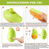 Pet Grooming Brush Electric Spray Water Spray Kitten Pet Comb Soft Silicone Depilation Cats Bath Hair Brush Grooming Supplies