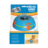 Wobble Wag Giggle Treat Ball, Interactive Dog Toy & Treat Dispenser, Blue