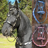 EquiElite™ PU Leather Horse Halter & Lead Rope Set – Premium Comfort, Total Control