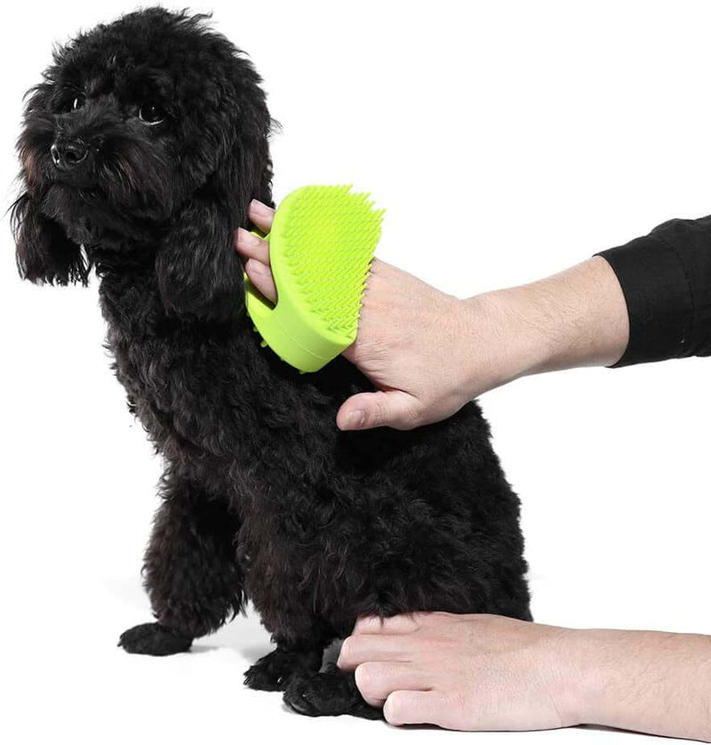 Dog Brush & Cat Brush, Soft Silicone Dog & Cat Grooming Brush, Pet Bath & Massage Brush for Cats and Dogs with Short or Long Hair, Cat Slicker Shedding Hair Brush Teal
