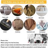 Reusable Pet Hair Remover: Wooden Handle Lint Tool